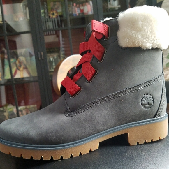 grey timberland laces